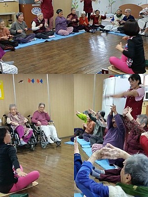 웃음치료와 실버체조(15.3.25)